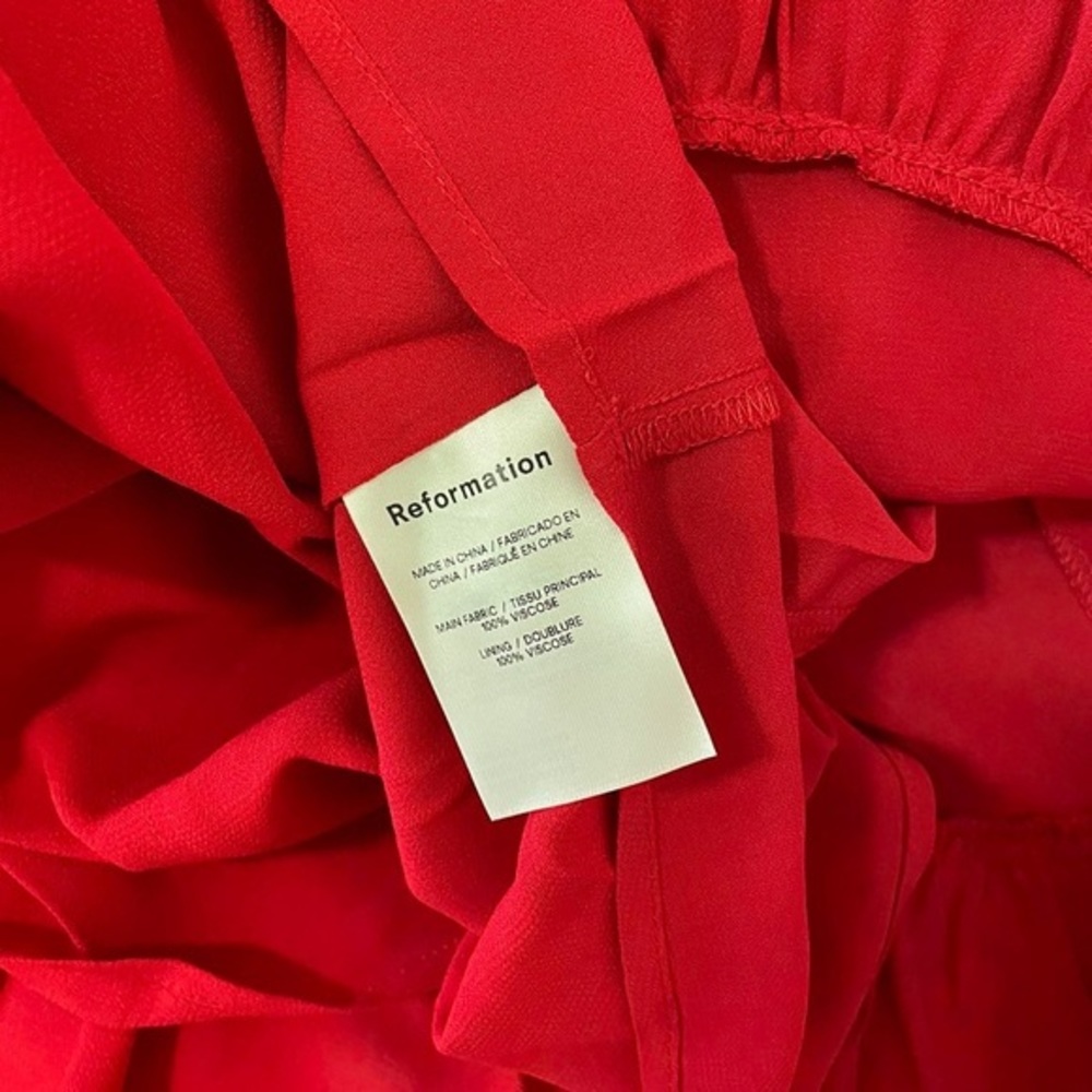 Reformation Red Off-Shoulder Dress - Picture 6 of 6
